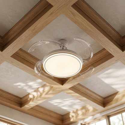 Ventilatore con Pale a Scomparsa e Luce Led