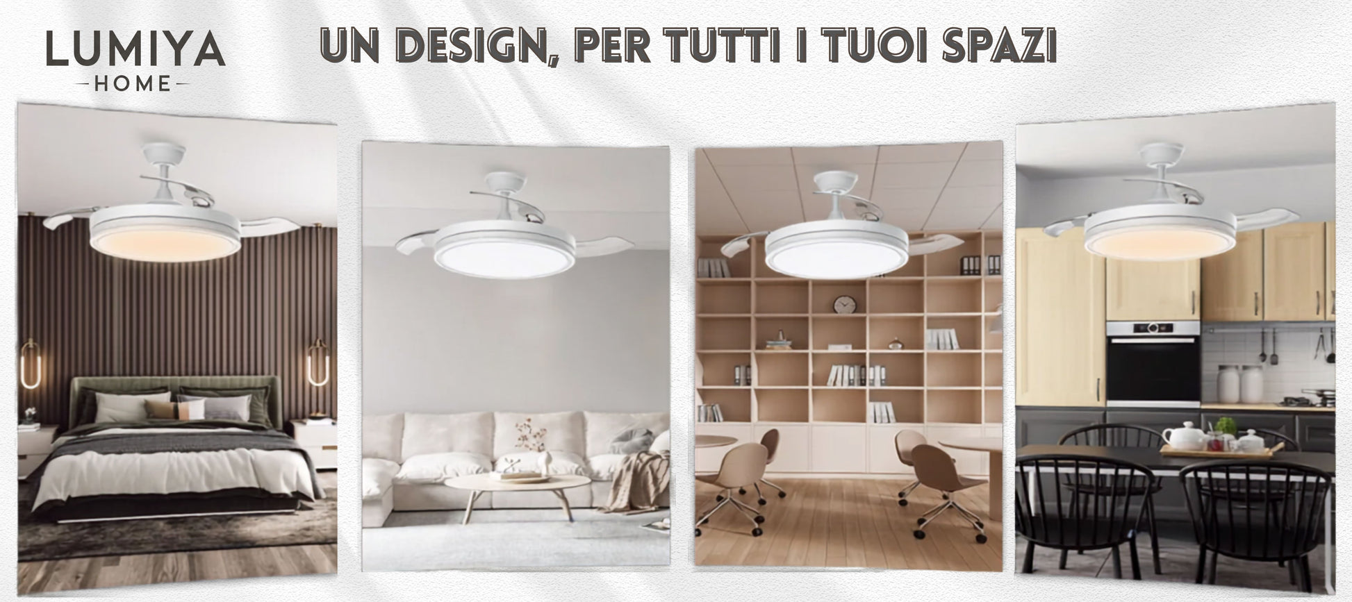 Ventilatore a soffitto Vortex adatto a tutti gli ambienti