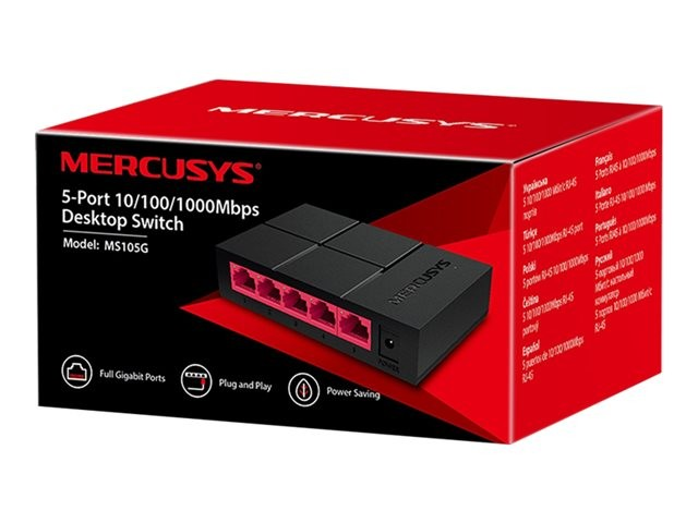 Switch Gigabit Ethernet 10/100/1000Mbps 5 Porte MERCUSYS