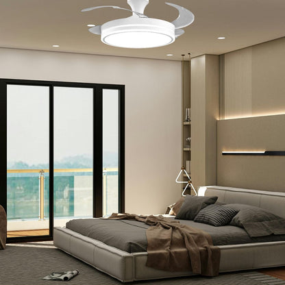 Vortex – Ventilatore da Soffitto con Pale a Scomparsa e Luce Led