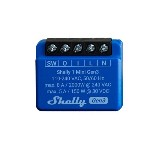 Shelly Plus 1 Mini Gen3 CONTATTO PULITO