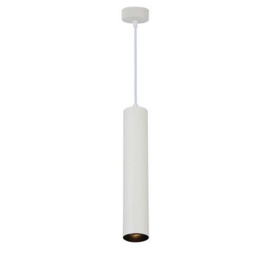 Lampada a sospensione per lampadina GU10 30 cm corpo bianco/nero