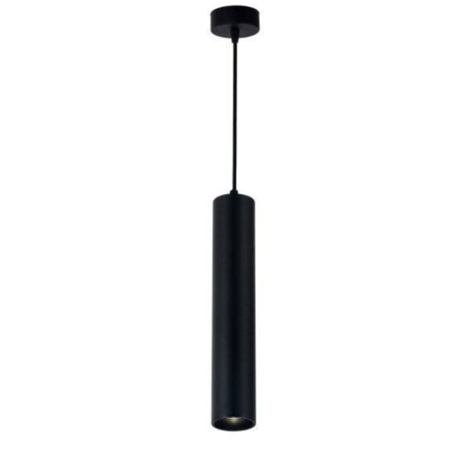 Lampada a sospensione per lampadina GU10 30 cm corpo bianco/nero