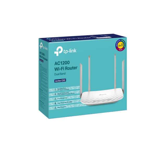 TP LINK ARCHER C50 AC 1200 WI-FI ROUTER DUAL BAND V6