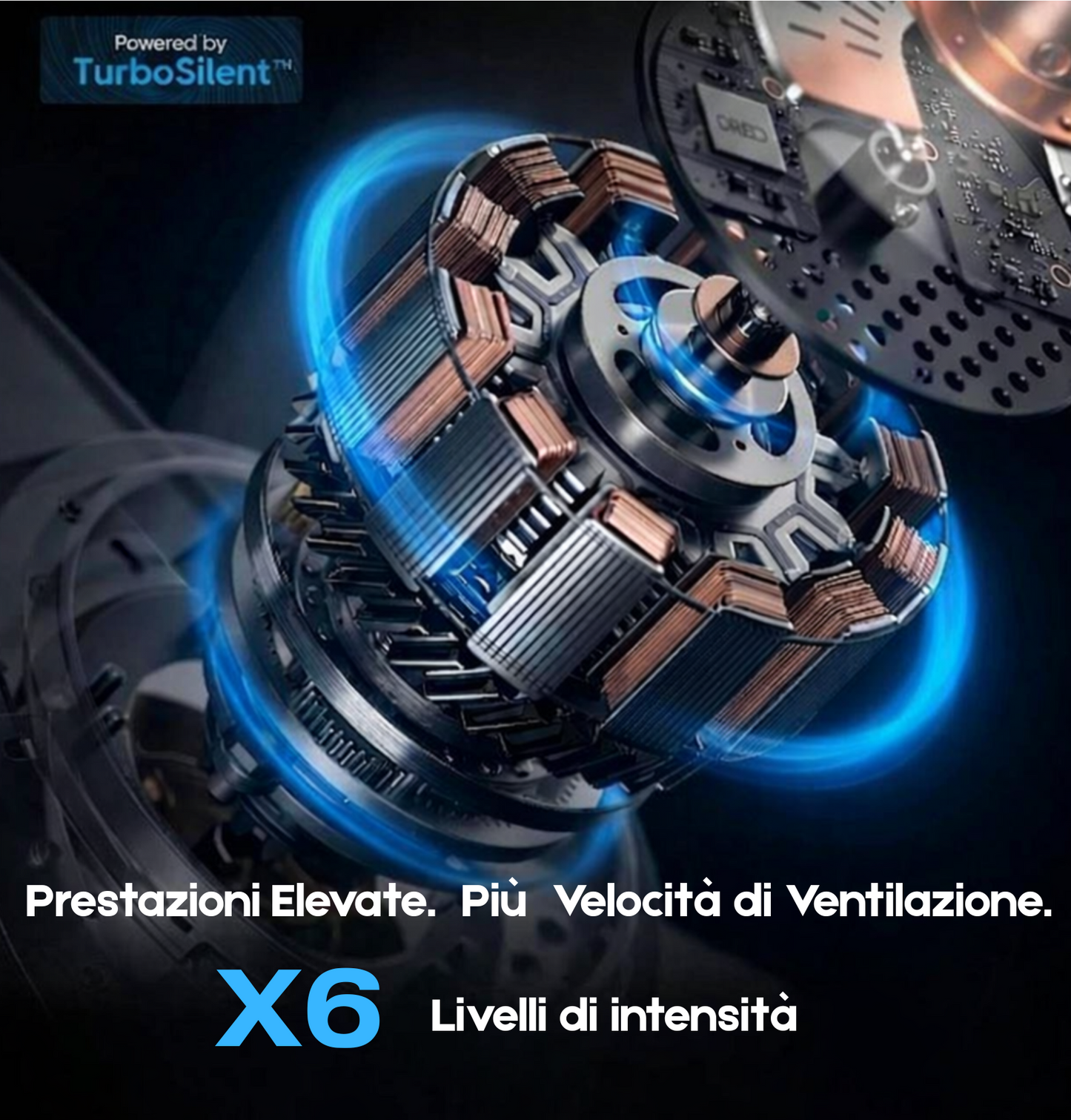 Vortex – Ventilatore da Soffitto con Pale a Scomparsa e Luce Led